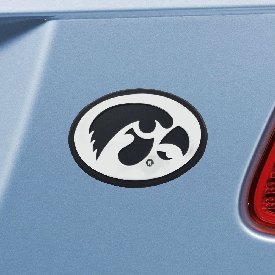 Iowa Hawkeyes 3D Chrome Metal Emblem, 14905