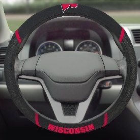 Wisconsin Badgers Embroidered Steering Wheel Cover, 14933