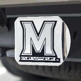 Maryland Terrapins Chrome Metal Hitch Cover with Chrome Metal 3D Emblem, 15112