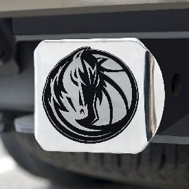 Dallas Mavericks Chrome Metal Hitch Cover with Chrome Metal 3D Emblem, 15120