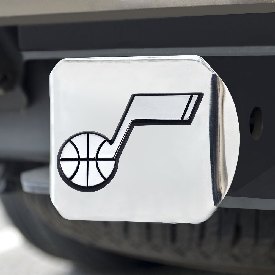 Utah Jazz Chrome Metal Hitch Cover with Chrome Metal 3D Emblem, 15141