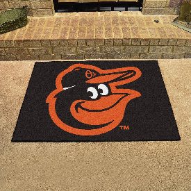 Baltimore Orioles All-Star Rug - 34 in. x 42.5 in. - Bird Head Primary Cap Logo, 15172