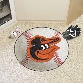Baltimore Orioles Baseball Rug - 27in. Diameter, 15173
