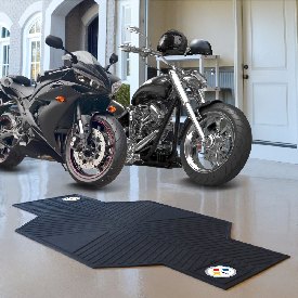 Pittsburgh Steelers Motorcycle Mat - Circular Steelers Primary Logo, 15331