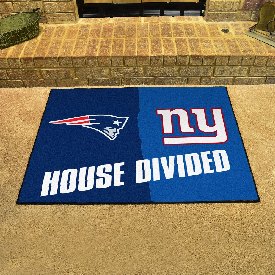 NFL - New England Patriots - New York Giants House Divided Rugs 33.75"x42.5", 15557