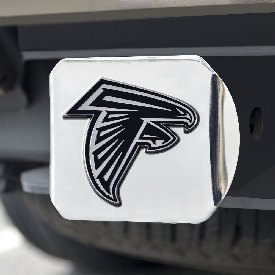 Atlanta Falcons Chrome Metal Hitch Cover with Chrome Metal 3D Emblem, 15605