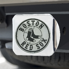 Boston Red Sox Chrome Metal Hitch Cover with Chrome Metal 3D Emblem, 15635