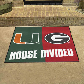 House Divided - Miami / Georgia House Divided House Divided Rug - 34 in. x 42.5 in., 15670