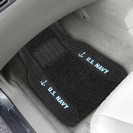 U.S. Navy 2 Piece Deluxe Car Mat Set, 15702