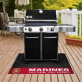 U.S. Marines Vinyl Grill Mat - 26in. x 42in., 15713