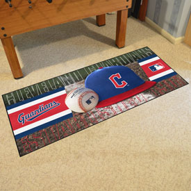 Cleveland Guardians Baseball Runner Rug - 30in. x 72in. - Guardians Fastball Primary Logo, 16918