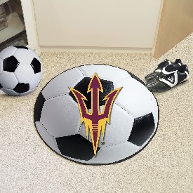 Arizona State Sun Devils Soccer Ball Rug - 27in. Diameter - Pitchfork Primary Logo, 17146