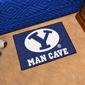 BYU Cougars Man Cave Starter Mat Accent Rug - 19in. x 30in., 17253