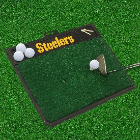 NFL - Pittsburgh Steelers Wordmark Golf Hitting Mat 20" x 17", 17393