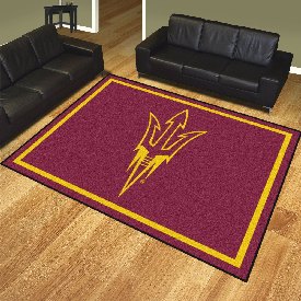Arizona State Sun Devils 8ft. x 10 ft. Plush Area Rug, Pitchfork Logo, 17395