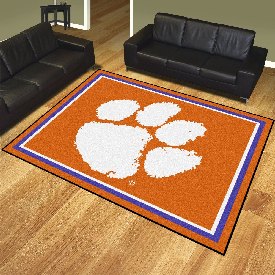 Clemson Tigers 8ft. x 10 ft. Plush Area Rug, 17402