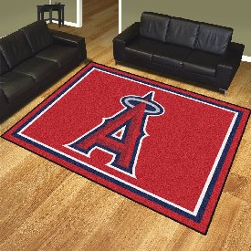 Los Angeles Angels 8ft. x 10 ft. Plush Area Rug - A Primary Cap Logo, 17423