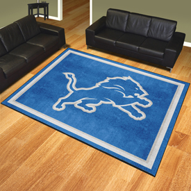 Detroit Lions 8ft. x 10 ft. Plush Area Rug - Lion Primary Logo, 17481