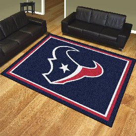 Houston Texans 8ft. x 10 ft. Plush Area Rug - Bull Head Primary Logo, 17483