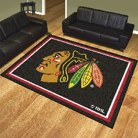 Chicago Blackhawks 8ft. x 10 ft. Plush Area Rug, 17507