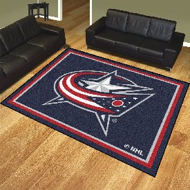 Columbus Blue Jackets 8ft. x 10 ft. Plush Area Rug, 17509