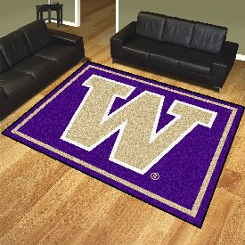 Washington Huskies 8ft. x 10 ft. Plush Area Rug, 17572