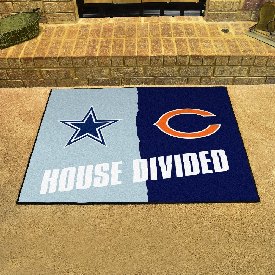 NFL House Divided - Cowboys / Bears House Divided Rug - 34 in. x 42.5 in. - House Divided, 17592