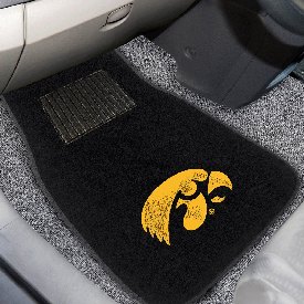 Iowa Hawkeyes Embroidered Car Mat Set - 2 Pieces, 17600