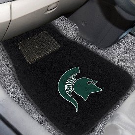 Michigan State 2-piece Embroidered Car Mats 18"x27", 17603