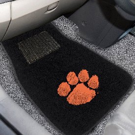 Clemson Tigers Embroidered Car Mat Set - 2 Pieces, 17606