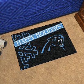 NFL - Carolina Panthers Starter Mat - Happy Holidays 19"x30", 17627