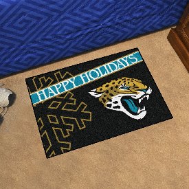 Jacksonville Jaguars Starter Mat Accent Rug - 19in. x 30in. Happy Holidays Starter Mat, 17637