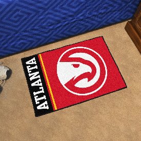 Atlanta Hawks Starter Mat Accent Rug - 19in. x 30in. - Circle Hawk Head Primary Logo & Wordmark, 17903