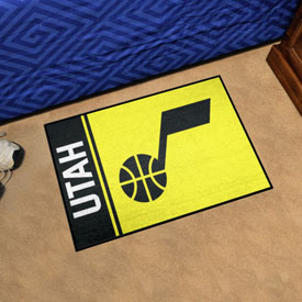 Utah Jazz Starter Mat Accent Rug - 19in. x 30in. - Music Note Primary Logo - Yellow - Starter Mat - Uniform, 17931