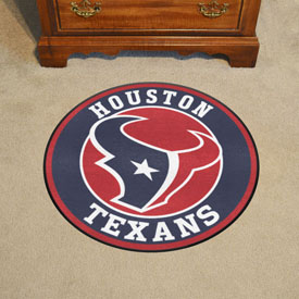 Houston Texans Roundel Rug - 27in. Diameter - Bull Head Primary Logo, 17960