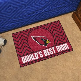 Arizona Cardinals World's Best Mom Starter Mat Accent Rug - 19in. x 30in., 18016