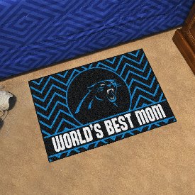 NFL - Carolina Panthers Starter Mat - World's Best Mom 19"x30", 18020