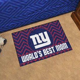 NFL - New York Giants Starter Mat - World's Best Mom 19"x30", 18036
