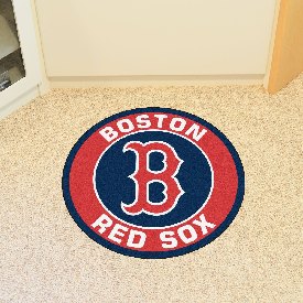 Boston Red Sox Roundel Rug - 27in. Diameter - B Cap Logo & Wordmark, 18129