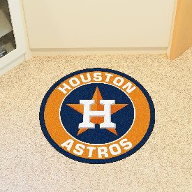 Houston Astros Roundel Rug - 27in. Diameter - Star H Cap Logo, 18136
