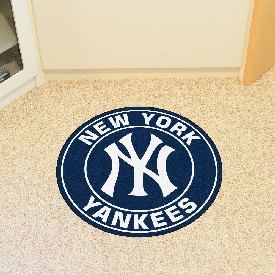 New York Yankees Roundel Rug - 27in. Diameter - NY Cap Logo, 18144