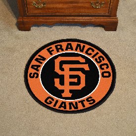 San Francisco Giants Roundel Rug - 27in. Diameter - SF Cap Logo, 18149