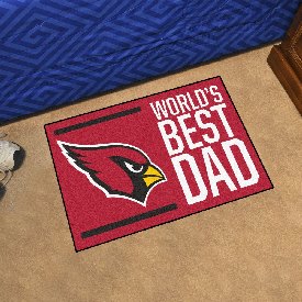 Arizona Cardinals Starter Mat Accent Rug - 19in. x 30in. World's Best Dad Starter Mat, 18157