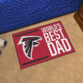 Atlanta Falcons Starter Mat Accent Rug - 19in. x 30in. World's Best Dad Starter Mat, 18158