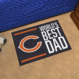 NFL - Chicago Bears Starter Mat - World's Best Dad 19"x30", 18162