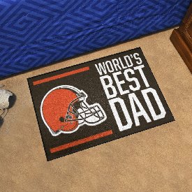NFL - Cleveland Browns Starter Mat - World's Best Dad 19"x30", 18164
