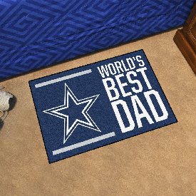 Dallas Cowboys Starter Mat Accent Rug - 19in. x 30in. World's Best Dad Starter Mat, 18165