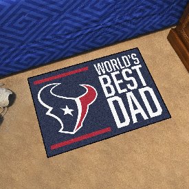 Houston Texans Starter Mat Accent Rug - 19in. x 30in. World's Best Dad Starter Mat, 18169