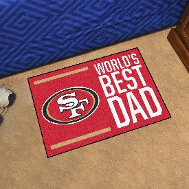 NFL - Pittsburgh Steelers Starter Mat - World's Best Dad 19"x30", 18183
