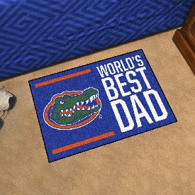 Florida Gators Starter Mat Accent Rug - 19in. x 30in. World's Best Dad Starter Mat, 18193